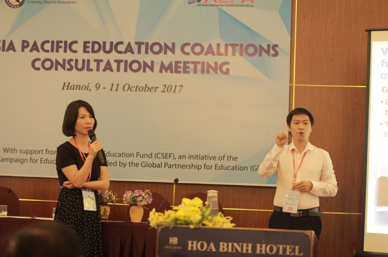 Các hoạt động của VAEFA và HAD trong việc đảm bảo quyền học tập cho người Điếc. Các hoạt động của VAEFA và HAD trong việc đảm bảo quyền học tập cho người Điếc.